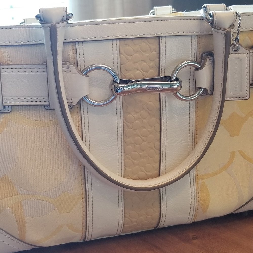 COACH signature belted bag